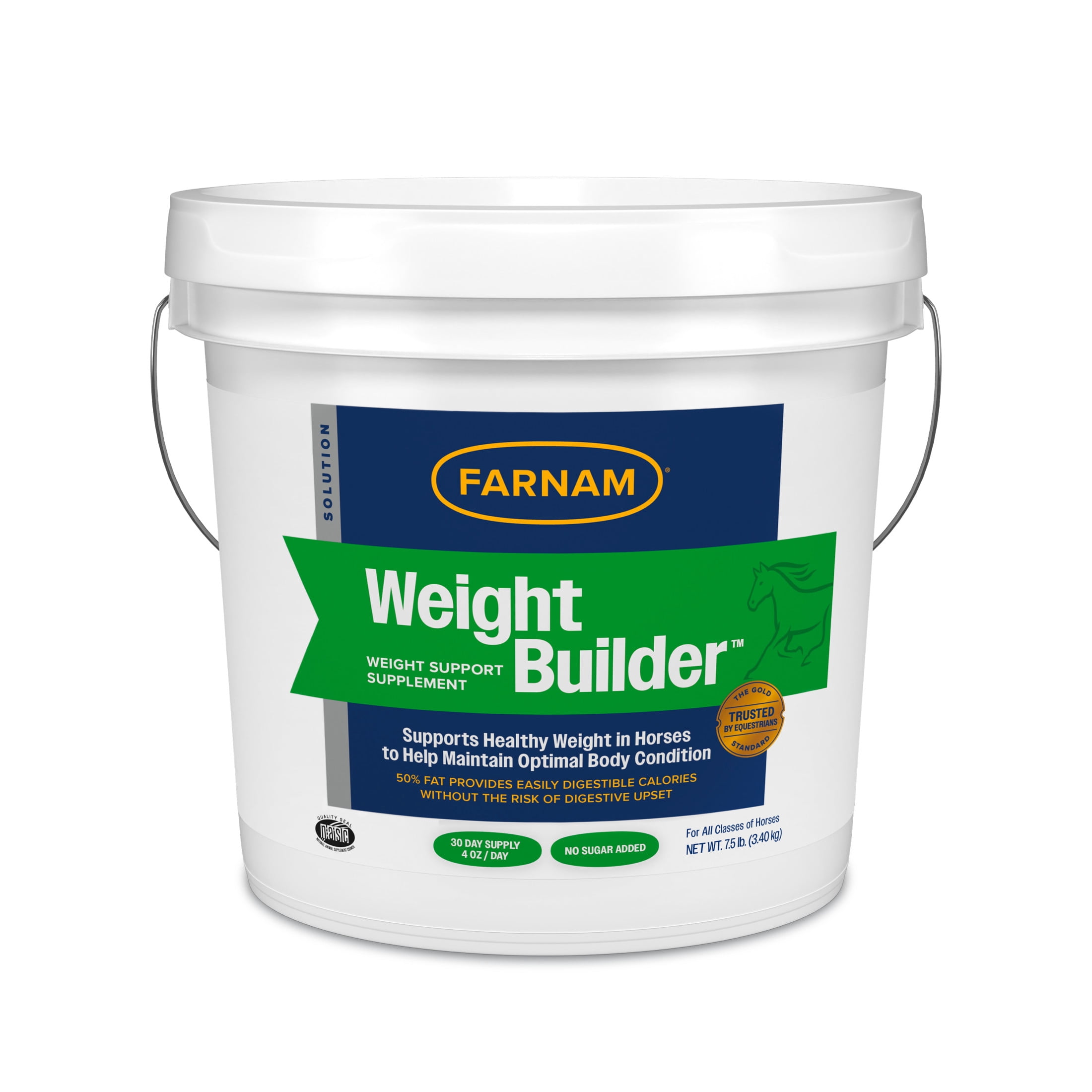 (4 pack) Farnam Weight Builder Equine Weight Supplement for Horses 7.5 pounds