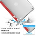 thumbnail image 3 of iPad PRO 9.7 Inch [Pro 9.7 2016] A1673 A1674 A1675 MLPX2LL/A MLPW2LL/A MLPY2LL/A MLYJ2LL/A Shock Proof Magnetic Dual Angle Stand with Honeycomb Pattern Clear Back Cover - Red, 3 of 9