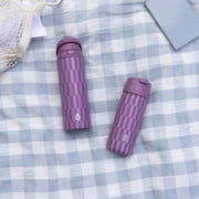 TAL 24oz Stainless Steel 2-in-1 Straw and Chug Water Bottle with Push Lid, Geometric Berry Print