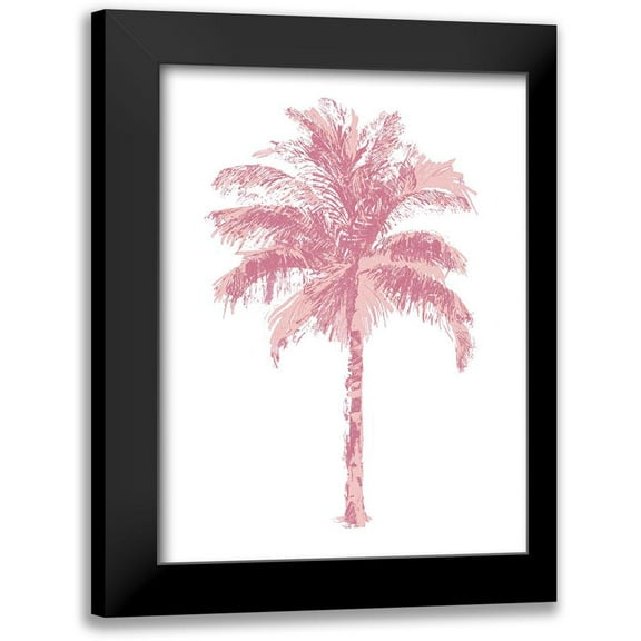 Blake, Madeline 12x14 Black Modern Framed Museum Art Print Titled - Palm Pink II
