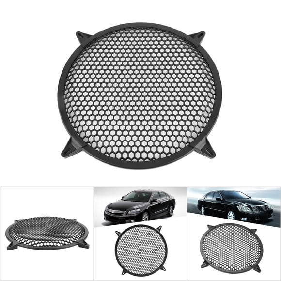 Speaker Covers, Plastic 6/8/10/12 Inch Car Speaker Grill Cover Subwoofer Mesh Protector with Mounting Accessories Woofer Guard Panel for Car Audio Decoration
