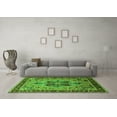 thumbnail image 3 of Ahgly Company Indoor Square Oriental Green Industrial Area Rugs, 7' Square, 3 of 4