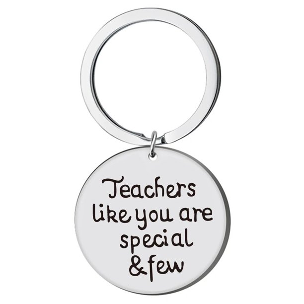 Teach Teacher Inspire-Llavero de Apple para hombre y mujer, llaveros de acero inoxidable, joyería de moda Unisex, regalo de Navidad