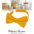 thumbnail image 4 of Vittorio Farina Boy's Solid Silky Bow Tie, 4 of 170