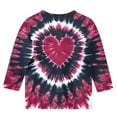 thumbnail image 6 of Meichang Girls Valentine's Day Shirts Heart Print Tops 3/4 Sleeve Crew Neck Romantic Tees Cute Tie Dye Print T-Shirts, 6 of 6