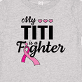 thumbnail image 4 of Inktastic Breast Cancer Awareness My Titi is a Fighter Boys or Girls Baby T-Shirt, 4 of 5