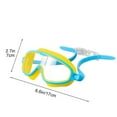 thumbnail image 3 of Usbinx Life Goggles Swim Goggles HD Large Frame Anti-Fog Waterproof Silicone Swimming Glasses for Children Adults Mask Style, 3 of 7