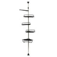 Aiqidi Corner Shower Shelf Caddy Tension Pole 4 Tier Adjustable