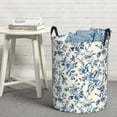 thumbnail image 5 of Cauagu Vintage Blue Floral for Laundry Basket,Collapsible Organizer Basket for Storage Bin Toy Bins Gift Baskets Bedroom Clothes Children Nursery Hamper -Medium, 5 of 7