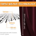 thumbnail image 4 of Cortinas térmicas Hiasan Blackout Burgundy 96 x 114 cm, 2 paneles, 4 of 6