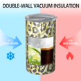 thumbnail image 2 of 20oz Coffee Tumblers Yellow Leopard Print Pattern Stainless Steel Vacuum Insulated Travel Tumbler Coffee Cups Mug with Lid and Straw with Cleaning Brush for Cold & Hot Drinks, 2 of 5