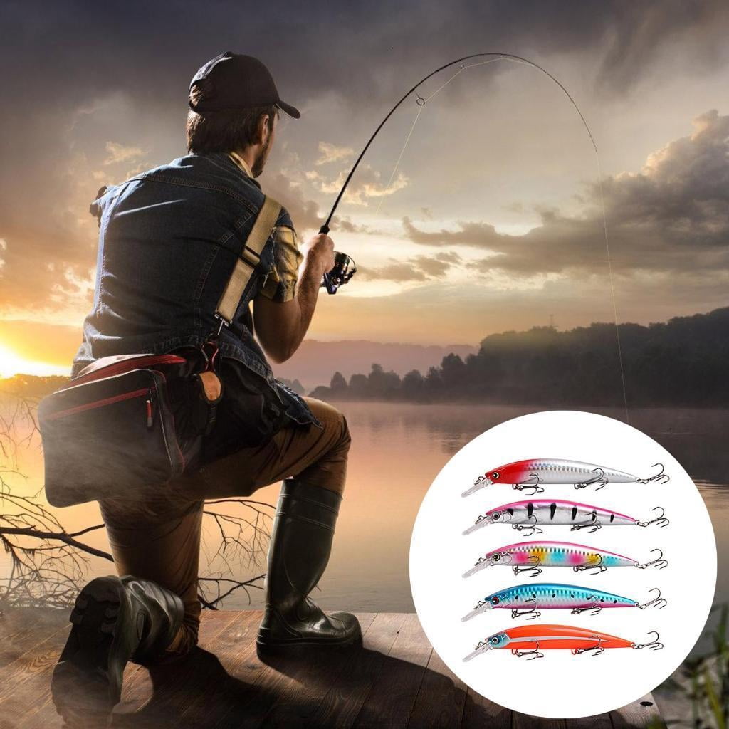 5pcs Fishing Baits Minnow Fishing Lure Artificial Hard Baits Topwaters Artificial Fishing Tackle Lure