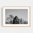 thumbnail image 2 of Moonlit Silhouette - Manhattan New York Photography Black and White Architecture Cityscape Moon Silhouette Night Sky Gothic Unframed Wall Art Print 16 x 24 inches, 2 of 7