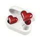 thumbnail image 1 of Auriculares Bluetooth Yoidesu elegantes en forma de corazón rojos para niñas, 1 of 9