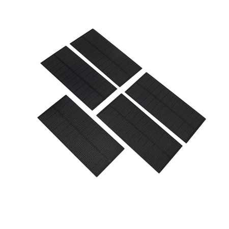 Nieyigj 5W Portable Monocrystalline Solar Panel 5pcs for Outdoor Projects 6.9 x 3.1 inches