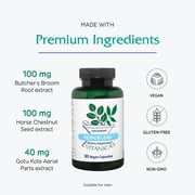 Vitanica VeinoBlend, Vein Support, Vegan, 90 Capsules