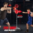 thumbnail image 3 of Saco de boxeo con Stand Tech Tools, saco de boxeo para adolescentes y adultos, 3 of 8
