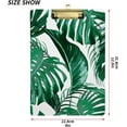thumbnail image 2 of FMSHPON Tropical Flowers Palm Leaves Jungle Leaf Clipboard Hardboard Wood Nursing Clip Board and Pull for Standard A4 Letter 13x9 inches, 2 of 7