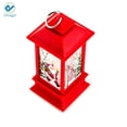 thumbnail image 4 of Deago 7.8" Tall Vintage Santa Claus Flameless Lanterns with LED Candle For Christmas Ornaments Decor Home Party Patio Decorative, 4 of 6