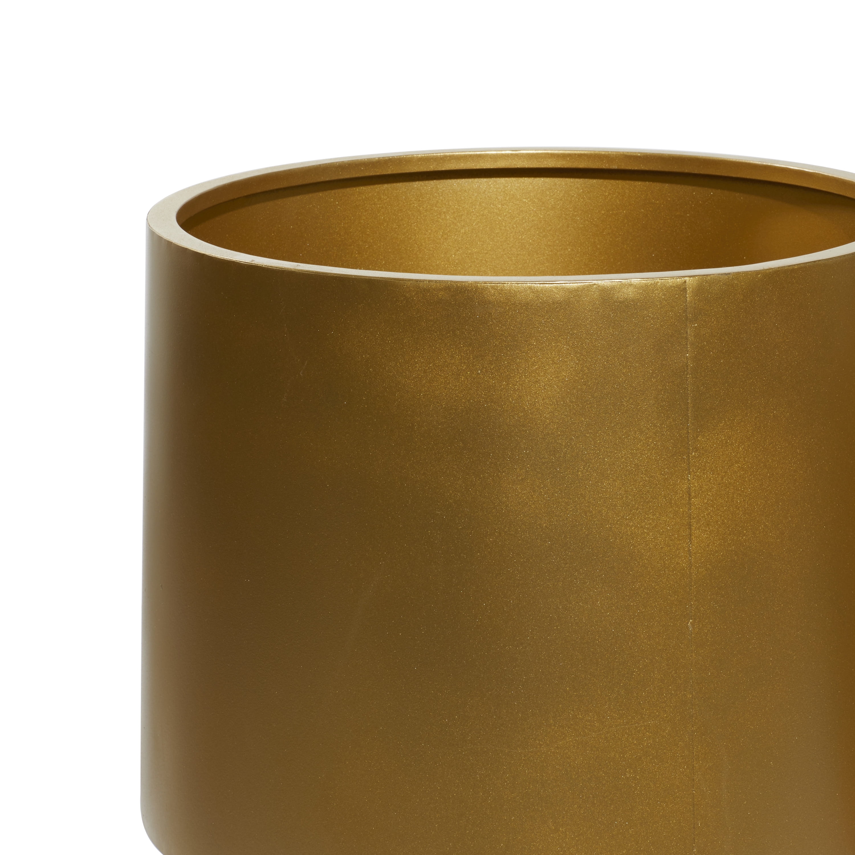 CosmoLiving by Cosmopolitan Gold Metal Planter (2 Count)