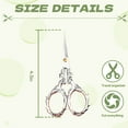 thumbnail image 2 of FACEGA Scissors All Purpose,Pointed 4.5" Fabric Scissors for Cutting Clothes,Zinc Alloy Handle Mini Scissors,Multcolor6, 2 of 7