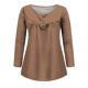 thumbnail image 4 of ICHUANYI Clearance Women Casual T-shirt Long Sleeve Round Neck Ruched Pullover Blouse Tops ICHUANYI "ICHUANYI", 4 of 5