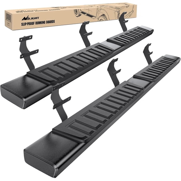 Nilight Running Boards for 2015-2024 Ford F-150 SuperCrew Cab Pickup 4 Door 2017-2024 Ford F-250 F-350 Super Duty Crew Cab 6 Inch Slip-Proof Aluminum Side Step Nerf Bars
