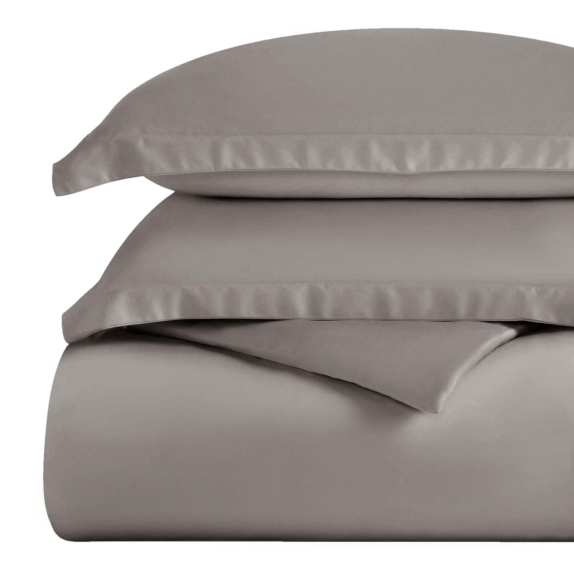 Superior Egyptian Cotton 300 Thread Count Duvet Cover Set, King/California King, Grey