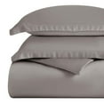 thumbnail image 2 of BNM 300 Thread Count Egyptian Cotton Duvet Cover Set, King/California King, Gray, 2 of 11