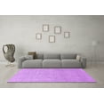 thumbnail image 3 of Ahgly Company Indoor Square Solid Purple Modern Area Rugs, 7' Square, 3 of 4