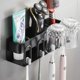 thumbnail image 1 of Portacepillos de dientes, Portacepillos de dientes, Portacepillos de dientes/Montaje en pared, Portavasos para cepillos de dientes, No requiere taladro, Para maquinilla de afeitar, Pasta de dientes, P, 1 of 5