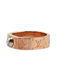 thumbnail image 2 of Pre-Owned Louis Vuitton Nanogram Berg Ring Size: M M00214 Pink Gold Silver Plated Metal Women's..., 2 of 7