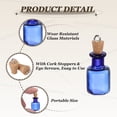 thumbnail image 3 of Uxcell 30 Pcs Mini Glass Bottles Jars, Square Small Cute Glass Jars Vials Pendants Small Vials Wishing Bottle with Cork Stoppers and Eye Screws for DIY Crafts Favorss, Blue, 3 of 7