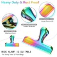 thumbnail image 3 of EcoNesxp Food clips, stainless steel bag clips in various sizes, can tightly seal potato chips, coffee, bread, cereal bag clips, 8 pieces, stainless steel bag clips, strong snack clips, 3 of 5