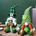 thumbnail image 2 of St Patricks Day Gnomes Decorations, 2PCS Plush Gnomes for Home St Patricks Day Decor Green Shamrock Gnomes Gifts, 2 of 5