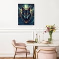 thumbnail image 4 of AVOI Fantasy Wolf Wall Art Decor Poster Canvas Print Painting Artwork for Bathroom Bedroom Living Room Unframe: 20x24in, 4 of 5