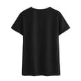 thumbnail image 5 of ManHanLi Women Dandelion Graphic Print Round Neck Short Sleeve T-Shirt, 5 of 7