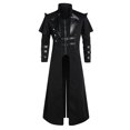 thumbnail image 1 of Halloween Costume Dress Midcentury Gothic Steampunk Tailcoat Jacket Black Brocade Coat, 1 of 4