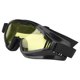 thumbnail image 2 of Gafas deportivas portátiles, gafas protectoras a prueba de viento y arena con lentes amarillas para ciclismo, reducen el marco negro claro, 2 of 8