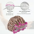 thumbnail image 5 of Shower Cap for Women, 4Pcs Elastic Shower Caps for Women Reusable Waterproof, Double Layers Hair Cover for Bath, 5 of 7