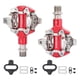 thumbnail image 2 of Pedales de bicicleta Sharpla Aluminio Autoblocante con Clips Pedal Piezas de bicicleta s rojo, 2 of 6