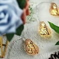 thumbnail image 2 of BalsaCircle 5 feet 10 LED Rose Gold Metal Leaves Fairy Lights Battery Operated Garland, 2 of 6