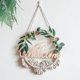thumbnail image 5 of Nordic Style Woven Macrame Door Sign With Artificial Leaves Flower Wreath Hanging Garland Farmhouse Bohemian Front Porch Wall Window Decoration, 5 of 5