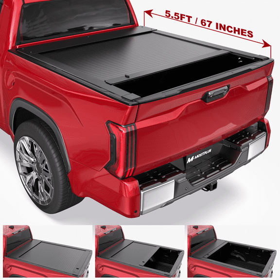 MOSTPLUS 5.5FT Hard Truck Retractable Bed Cover for 2022-2026 Toyota Tundra Tonneau Cover