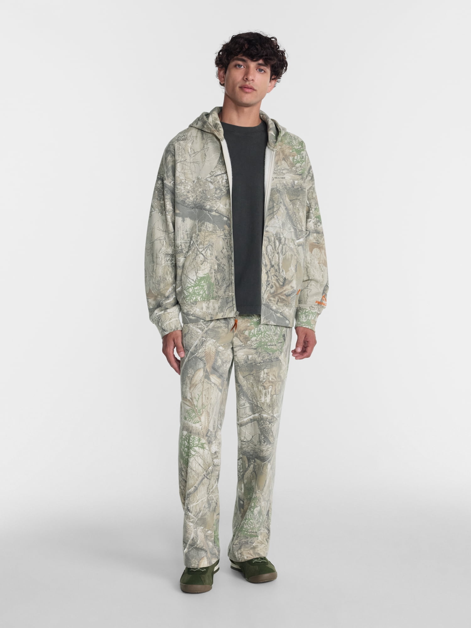 No Boundaries x Realtree Boxy Fit Heavyweight Fleece Full Zip Hoodie, Men's Sizes XS-4XLT