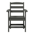 thumbnail image 3 of WestinTrends Ashore Outdoor HDPE Patio Classic Dining Arm Chair, Gray, 3 of 16