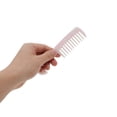 thumbnail image 3 of Unique Bargains 1 Pc Fashion Portable Wide Tooth Comb Pink White Acetate Sheet, 3 of 5