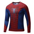 thumbnail image 3 of Body deportivo de secado rápido con estampado digital 3D de Spiderman para hombre, camiseta de manga larga para fitness, 2022, 3 of 4