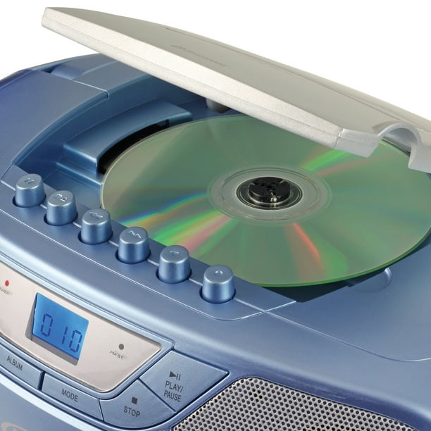 Jensen Portable Stereo AM/FM Radio, Bluetooth MP3 Boombox, CD-590