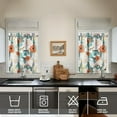 thumbnail image 4 of Kitchen Curtains and Valance Set 36 Inch Tier Pioneer Colorful Floral 3 Pieces Set Dining Room Small Curtain Drapes Cafe Curtains Valance for Home Decor Rod Pocket, 4 of 6